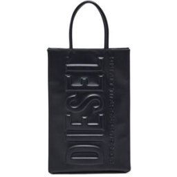Diesel - Dsl 3D M-Sac tote en PU avec logo embossé - Sacs cabas - Homme - Noir UNI