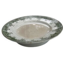 ART Plat gâteau pied douche "Estival" Saint Amand Hamage blanc 23x23x4