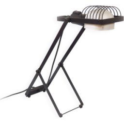 Lampe Sintesi par E. Gismondi pour Artemide 1976 noir 25x12x46