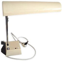 Lampe bureau wolfgang tuempel odette 1960 Waldman luminaire light vintage design beige 35x9x49