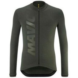 Maillot Mavic Aksium Thermo Manches longues Homme Vert