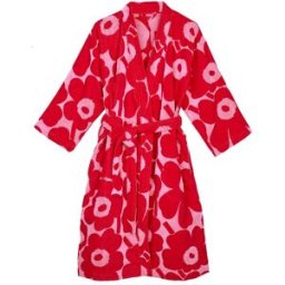 Marimekko Peignoir Unikko Rouge, M