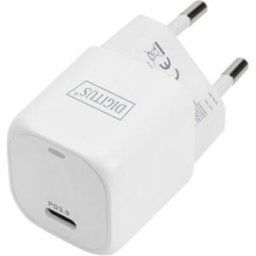 Digitus Mini Adaptateur de charge USB-C, 20 watts, blanc