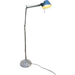 Lampadaire tolomeo artemide 1982 argent 33x33x226