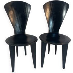 Chaise calligaris noir 43x50x89