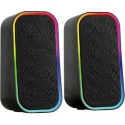 SpeedLink TOKEN Enceintes PC Bluetooth, filaire 6 W noir, RVB