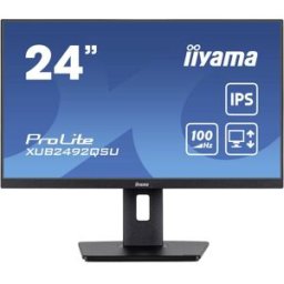 Moniteur LED Iiyama ProLite XUB2492QSU-B1 CEE F (A - G) 61 cm 24 pouces 2560 x 1440 pixels 16:9 0.5 ms HDMI™, DisplayPort, USB 3.1 (Gen 1), USB-C® (USB 3.2 Gen