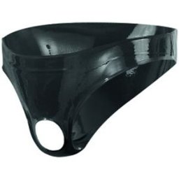 The Latex Collection Slip en latex avec ouverture pour hommes