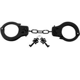 Pipedream Menottes métalliques noires