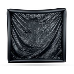 EasyToys Online Only Drap en vinyle avec bords gonflables - Noir