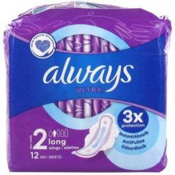 Always Lingettes Ultra Long Plus 12uts