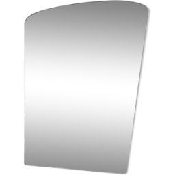 Miroir scandinave forme libre 75cm x 59cm transparent 59x1x75