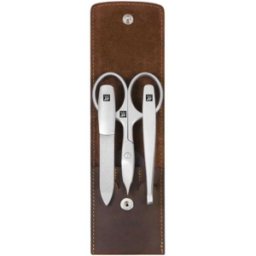 Zwilling Etui de Poche en Cuir Pleine Fleur Marron, Twinox® Mountain 3 Pièces unisex