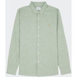Farah - Chemise col amÃ©ricain slim-fit en coton biologique - Taille S Vert S male