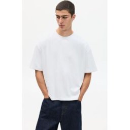 Pull&Bear T-Shirt Boxy Blanc L male
