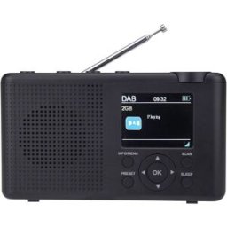 Reflexion TRA23DAB/GR Radio de table DAB+, DAB, FM DAB+, FM rechargeable anthracite, gris