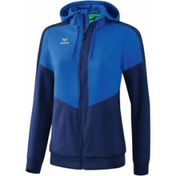 Veste à capuche femme Erima Tracktop Squad Bleu 36 Femme