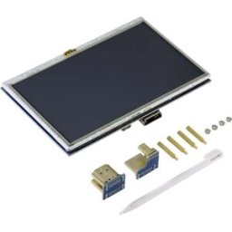 TRU COMPONENTS Moniteur écran tactile 12.7 cm (5 pouces) 800 x 480 Pixel Convient pour (kits de développement): Raspberry Pi®