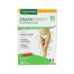 Naturland Drainperfect Élimination Bio 30 Unités - Boîte 30 ampoules de 10 ml