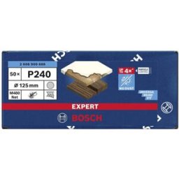 Bosch Accessories EXPERT M480 2608900686 Grille abrasive pour ponceuse excentrique non perforé Grain 240 (Ø) 125 mm 50 pc(s)