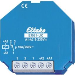 Eltako ER61-UC Relais de commutation Tension nominale: 230 V Courant de commutation (max.): 10 A 1 inverseur (RT) 1 pc(s)