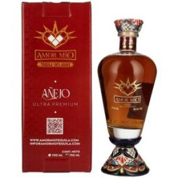 Amor Mío Tequila Añejo 100% Agave Azul 40% Vol. 0,7l en boîte cadeau