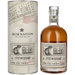 Rum Nation Rare Rum Port Mourant 2001/2019 57,6% Vol. 0,7l en boîte cadeau
