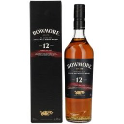 Bowmore 12 Years Old Sherry Oak Cask Islay Single Malt 40% Vol. 0,7l en boîte cadeau