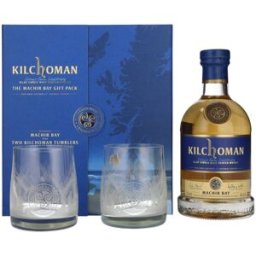 Kilchoman THE MACHIR BAY GIFT PACK 46% Vol. 0,7l en boîte cadeau avec 2 Verres