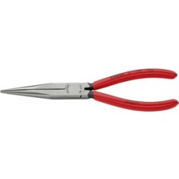 Knipex 38 11 200 pour lélectronique et la mécanique de précision Pince plate à becs ronds droite Acier électrique Vanadium 200 mm