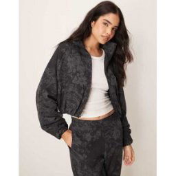 Nike - MDC - Veste en jacquard fleuri - Noir et gris Noir XS female