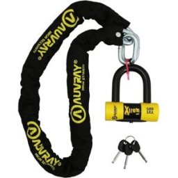 Antivol à chaîne Auvray Xlock 1.20m maillon Ø10mm avec U Xtrem mini