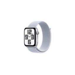 Apple Watch SE (GPS) 2e generation - aluminium argente - montre intelligente avec boucle sport - nuage bleu - 32 Go