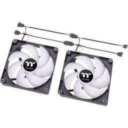 Thermaltake CL-F149-PL12SW-A Ventilateur pour PC noir, transparent, RVB (l x H x P) 120 x 120 x 25 mm