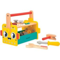 Janod Caisse à outils Brico'kids en bois (25 pièces)