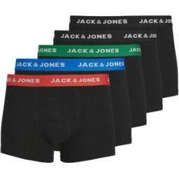 jack & jones Maillots en Coton Bleu huey Trunks 5 Pack Noos Eloy M male