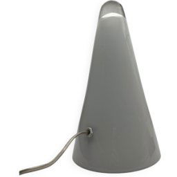 Lampe massive vintage des années 1990 - Design conique blanc 14x14x26