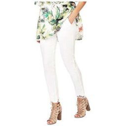 Collants Guess Pantalon Chino Femme Berta Blanc Blanc