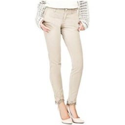 Collants Guess Pantalon Femme Chino Berta Marron Marron
