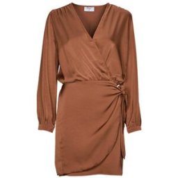 Robe courte Betty London SAVYNA Marron