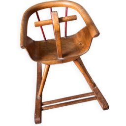 Cheval à bascule bois 34x61x42