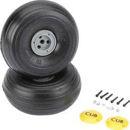 DU-BRO Pneu en caoutchouc mousse avec jantes en plastique, profilé 143 mm 2 pc(s)