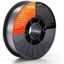 VEVOR Fil de Soudage 0,8 mm 4,5 kg Fil de Soudure MIG E71T-GS Bobine de Fil à Souder Noyau Flux Acier Doux Sans Gaz 200 mm Résistance Traction 560 MPa Arc Stable Peu Éclaboussure pour Machine à Souder