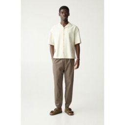 Pull&Bear Pantalon Jogging Structure Kaki L male
