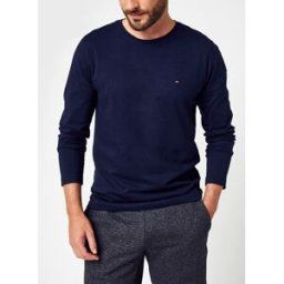 Tommy Logo Long Sleeve Tee par Tommy Hilfiger Bleu L Accessoires