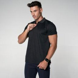 Polo THEAD. AXEL POLO SHIRT Noir EU S,EU M hommes