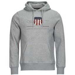 Sweat-shirt Gant REG SHIELD HOODIE Gris EU XL hommes