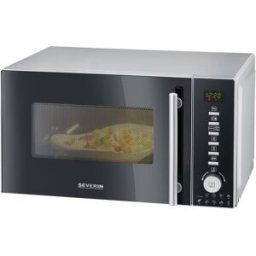 Severin MW 7773 Micro-ondes noir,argent 800 W fonction chaleur tournante, fonction grill