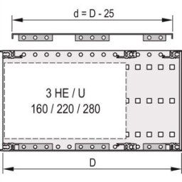 nVent SCHROFF 24560078 Câche horizontal 2 pc(s)
