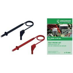 SKS Hirschmann PL 2600 S W SET Set de cordons de mesure de sécurité Banane mâle 4 mm pointe de test 1.00 m noir, rouge 1 pc(s)